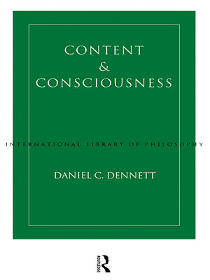 cover image of Content and Consciousness
